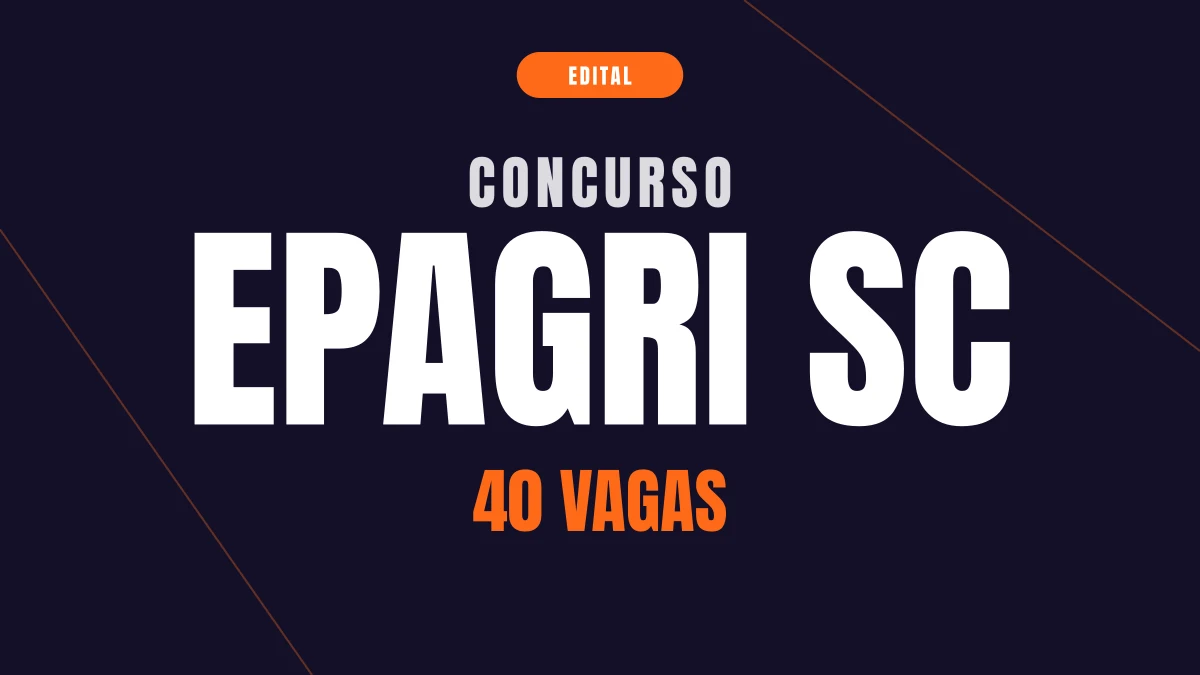 Concurso Epagri SC: 40 vagas e até R$ 16,9 mil