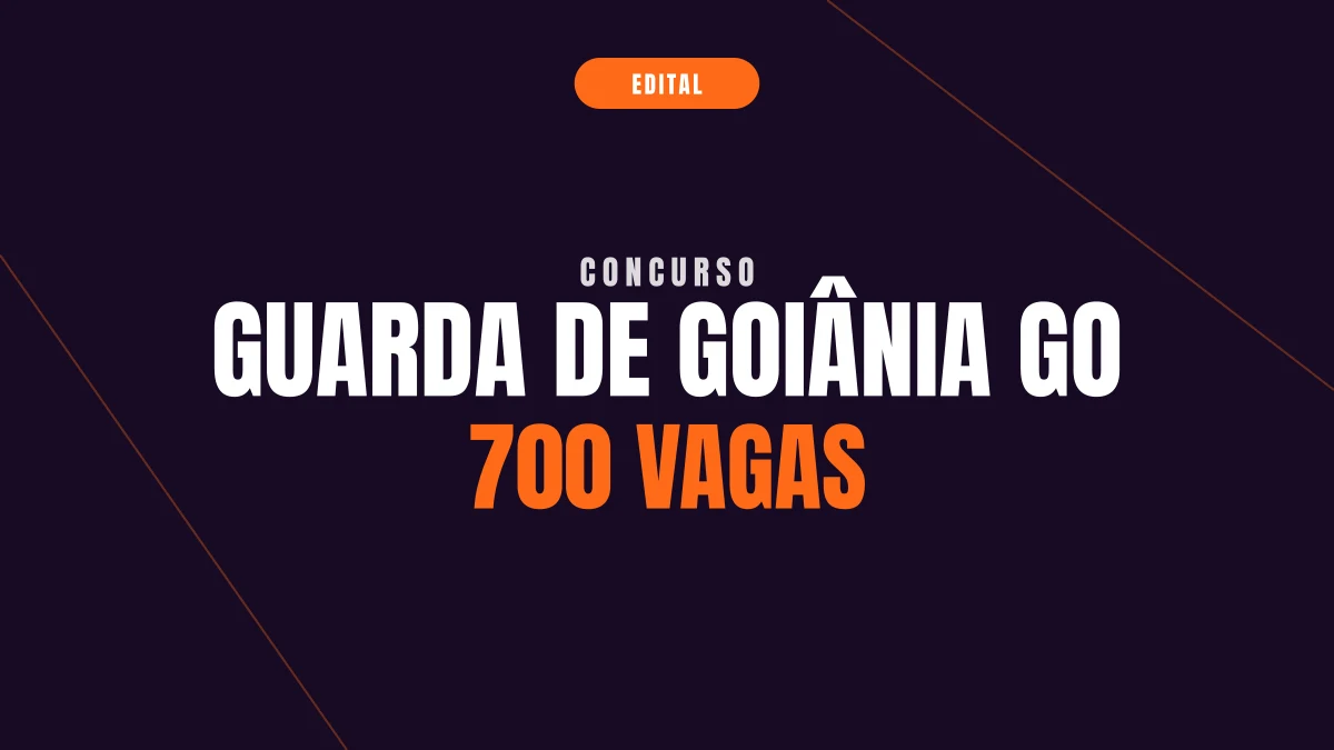 Concurso Guarda de Goiânia GO: 700 vagas e comissão formada