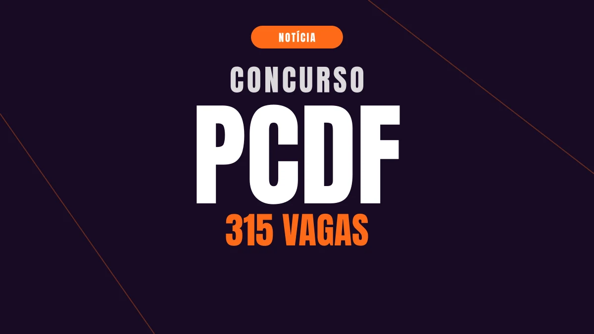 Concurso PCDF: 315 vagas de perito e até R$ 26 mil