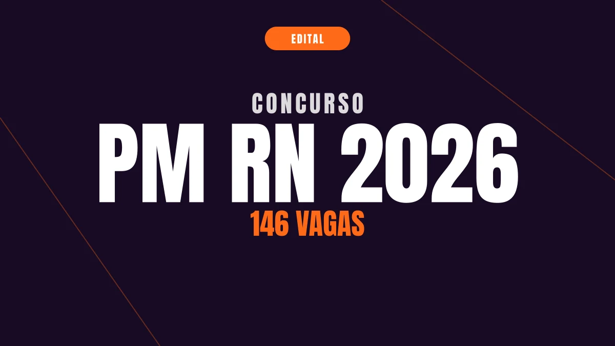 Concurso PM RN 2026: 146 vagas para saúde e músicos