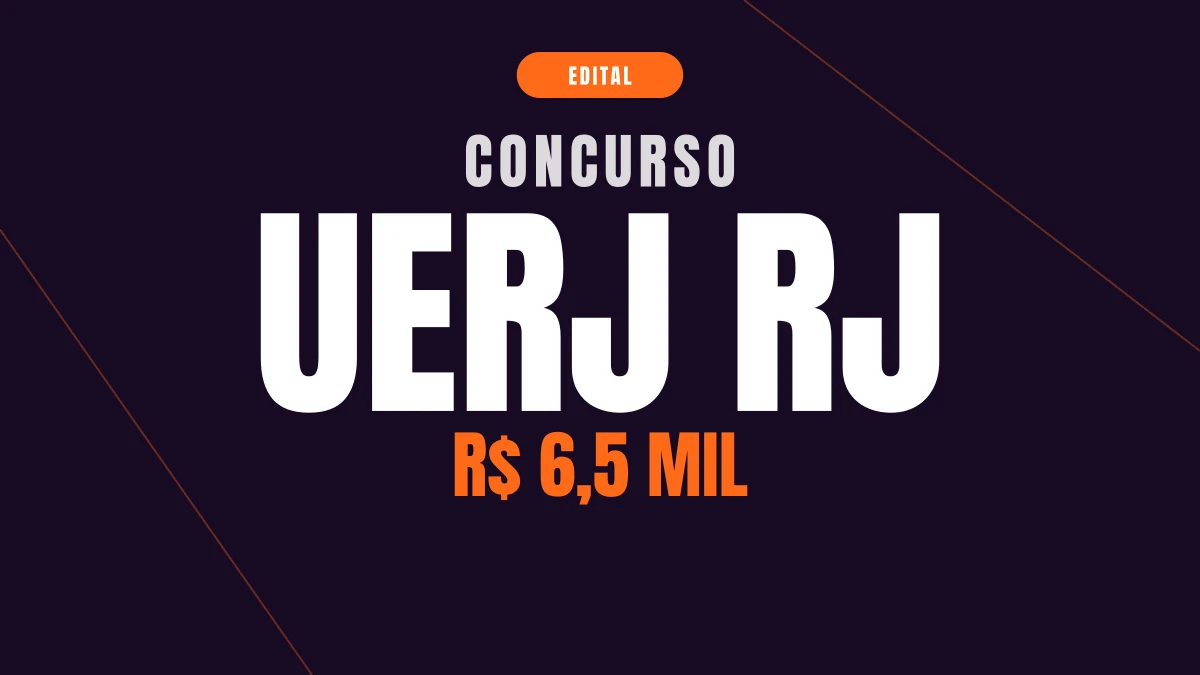 Concurso UERJ RJ: professor adjunto com R$ 6,5 mil