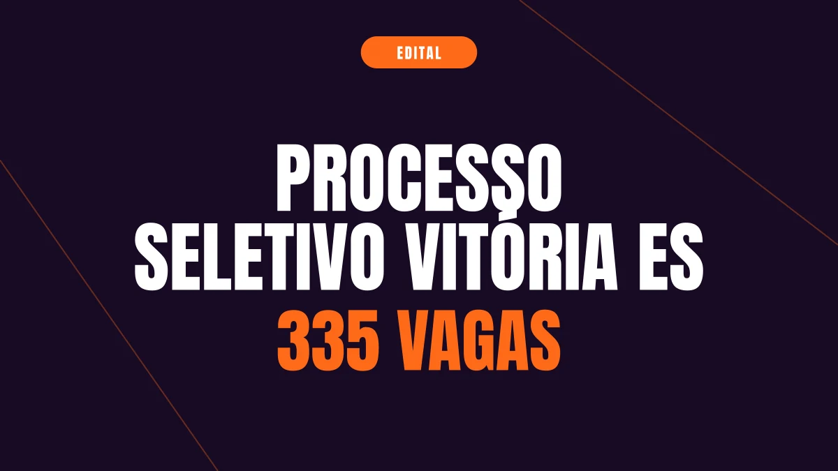 Processo seletivo Vitória ES: 335 vagas para professores